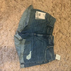 high waisted jeans shorts, never worn